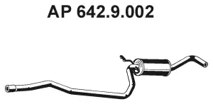 Silencieux avant EBERSPÄCHER 642.9.002