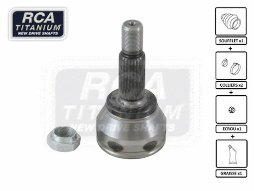 Jeu de joints, arbre de transmission RCA FRANCE AF10