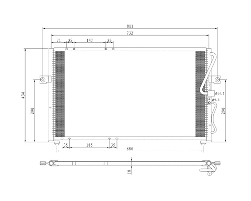 Condenseur, climatisation PowerMax 7110198
