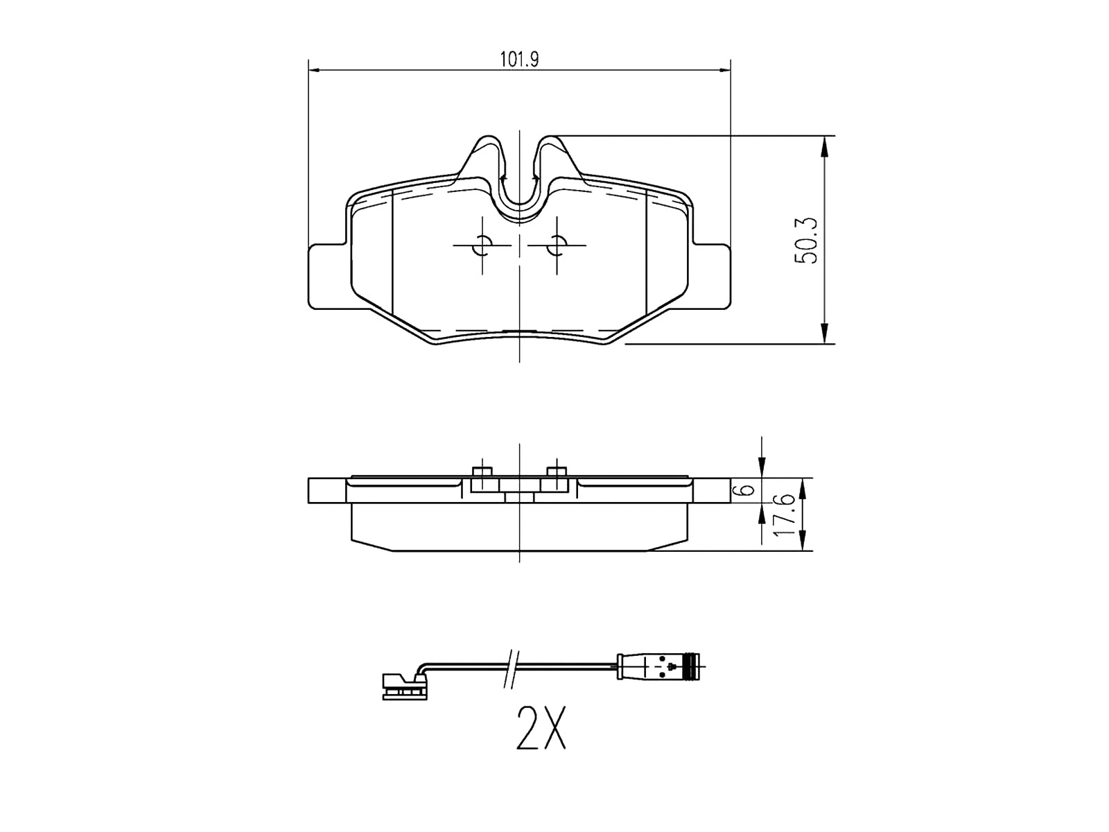 Kit de plaquettes de frein, frein à disque A.Z. Meisterteile AZMT-44-022-1453