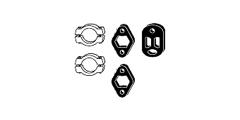 Kit d'assemblage, système d'échappement HJS 82 22 4672