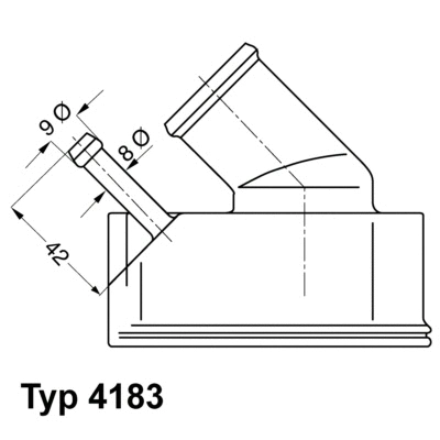 Thermostat, liquide de refroidissement BorgWarner (Wahler) 4183.92D
