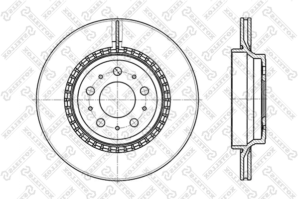 Disque de frein STELLOX 6020-4852V-SX