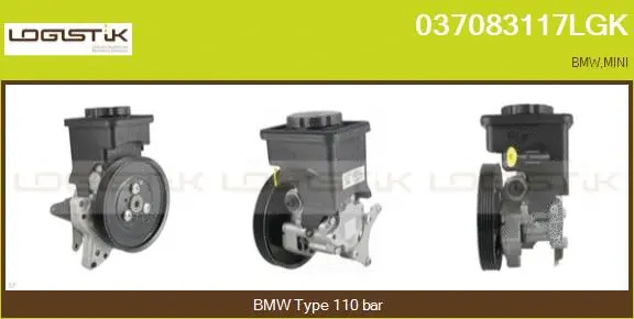 Pompe hydraulique, direction LGK 037083117LGK