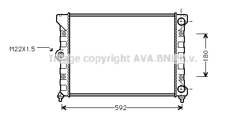Radiateur, refroidissement du moteur PRASCO VN2099