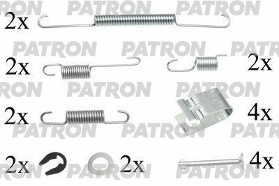 Kit d'accessoires, mâchoire de frein PATRON PSRK0230