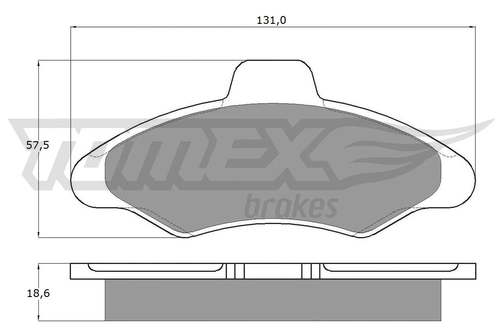 Kit de plaquettes de frein, frein à disque TOMEX Brakes TX 10-82