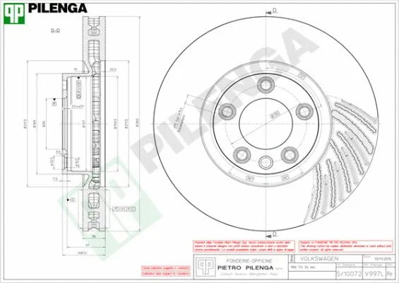 Disque de frein PILENGA V997L
