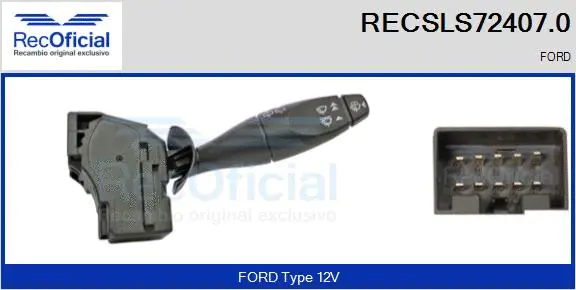 Commutateur de colonne de direction RECOFICIAL RECSLS72407.0
