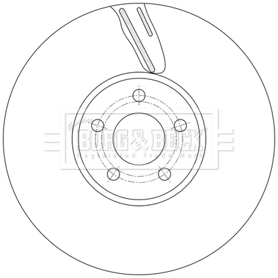 Disque de frein BORG & BECK BBD7018S