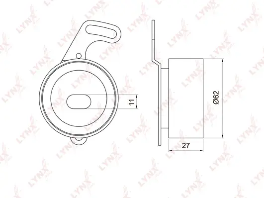 Poulie de tension, courroie crantée LYNXAUTO PB-1021