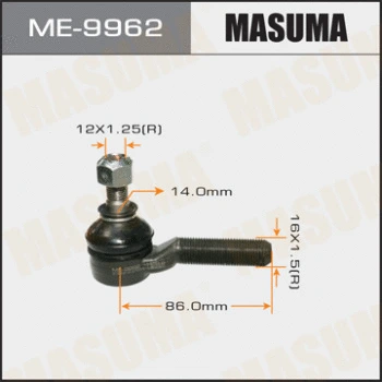 Rotule de barre de connexion MASUMA ME-9962