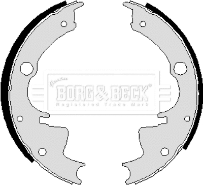 Jeu de mâchoires de frein BORG & BECK BBS6021