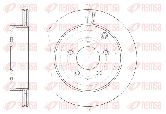 Disque de frein REMSA 61882.10