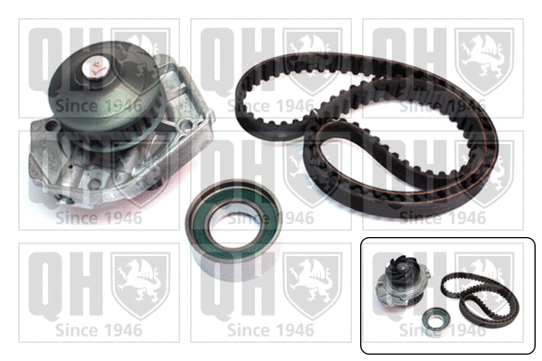 Pompe à eau + kit de courroie crantée QUINTON HAZELL QBPK5880