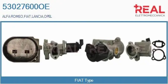 Vanne EGR REAL 53027600OE