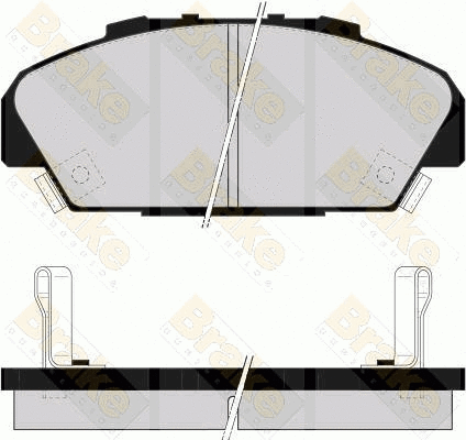 Kit de plaquettes de frein, frein à disque Brake ENGINEERING PA1531