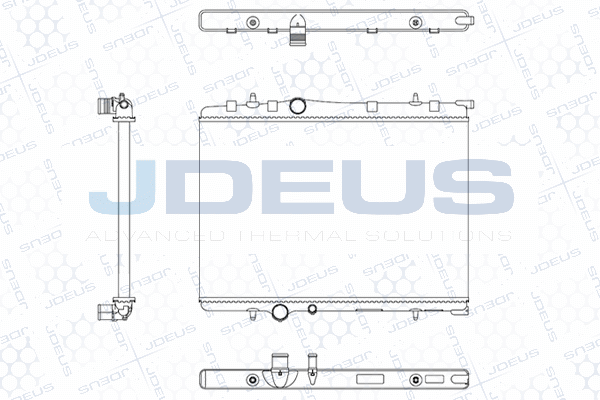 Radiateur, refroidissement du moteur JDEUS M-0210321