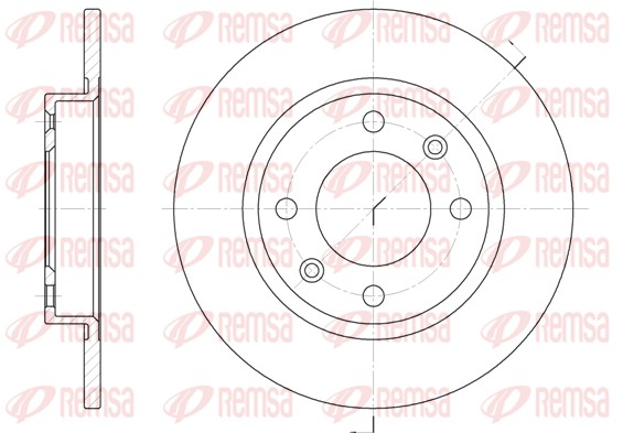 Disque de frein REMSA 6136.00