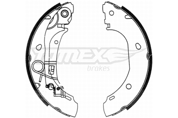Jeu de mâchoires de frein TOMEX Brakes TX 21-31