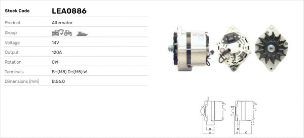 Alternateur LUSA LEA0886