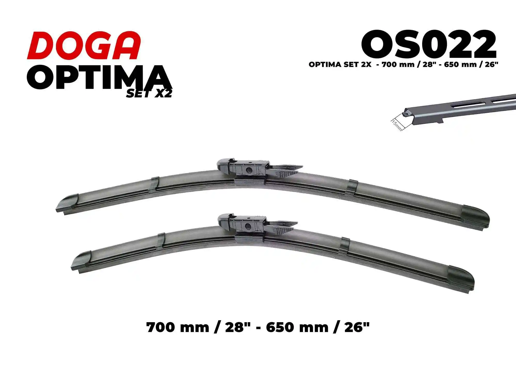 Balai d'essuie-glace DOGA OS022
