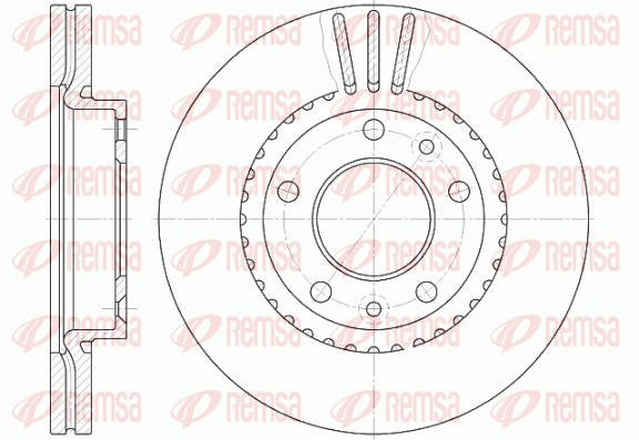 Disque de frein REMSA 6888.10