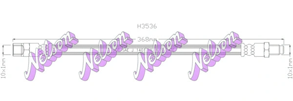 Flexible de frein KAWE H3536