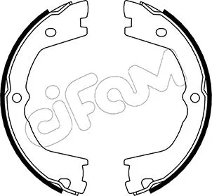 Jeu de mâchoires de frein, frein de stationnement CIFAM 153-086