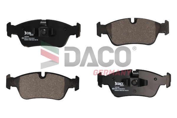 Kit de plaquettes de frein, frein à disque DACO Germany 320306