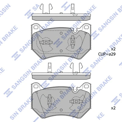Kit de plaquettes de frein, frein à disque Hi-Q SP4518