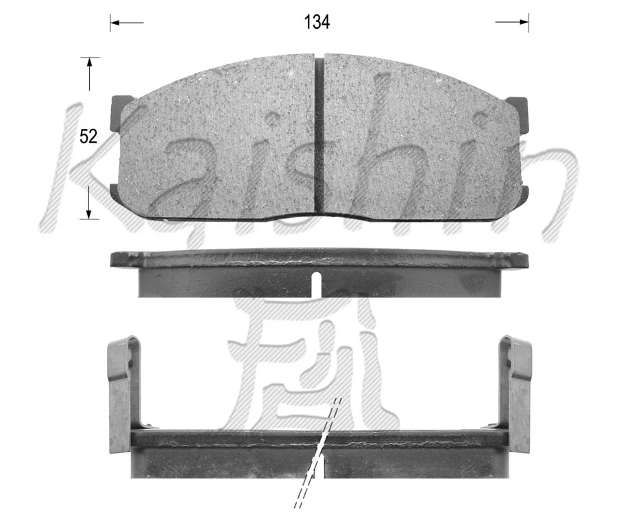Kit de plaquettes de frein, frein à disque KAISHIN FK3047