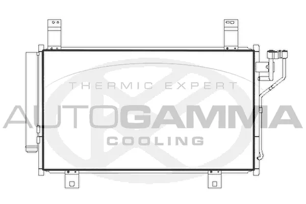 Condenseur, climatisation AUTOGAMMA 107279