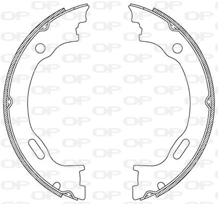 Jeu de mâchoires de frein OPEN PARTS BSA2189.00