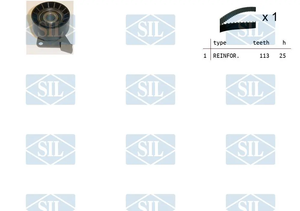 Kit de courroie crantée Saleri SIL TK1343