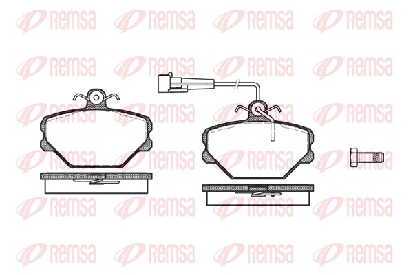 Kit de plaquettes de frein, frein à disque REMSA 0264.02