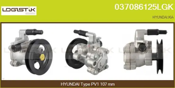 Pompe hydraulique, direction LGK 037086125LGK