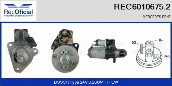 Démarreur RECOFICIAL REC6010675.2