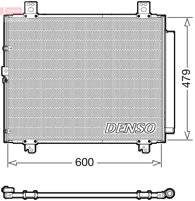 Condenseur, climatisation DENSO DCN50118