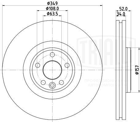 Disque de frein TRIALLI DF 190437