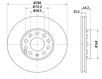 Disque de frein MTR 12108510