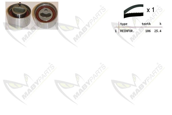 Kit de courroie crantée MABYPARTS OBK010358