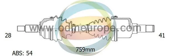 Arbre de transmission 4X4 ESTANFI EST-18-161091
