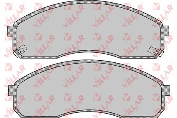 Kit de plaquettes de frein, frein à disque VILLAR 626.1072