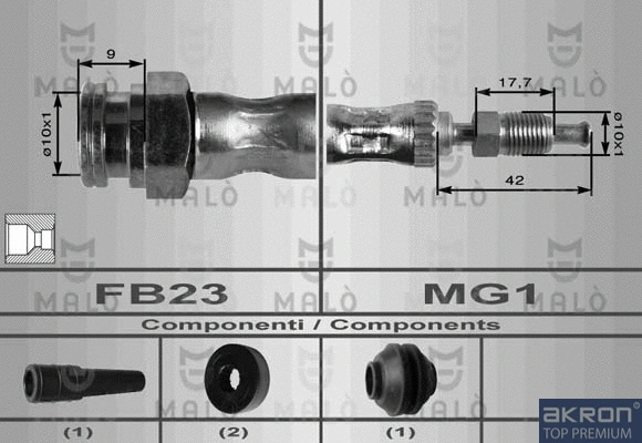 Flexible de frein AKRON-MALÒ 8098