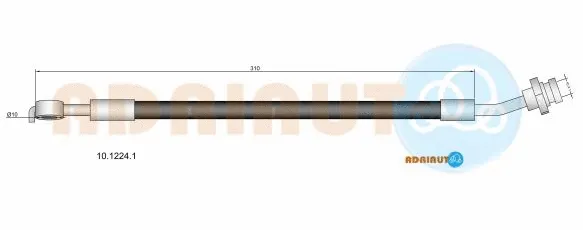 Flexible de frein ADRIAUTO 10.1224.1