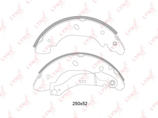 Jeu de mâchoires de frein LYNXAUTO BS-3002
