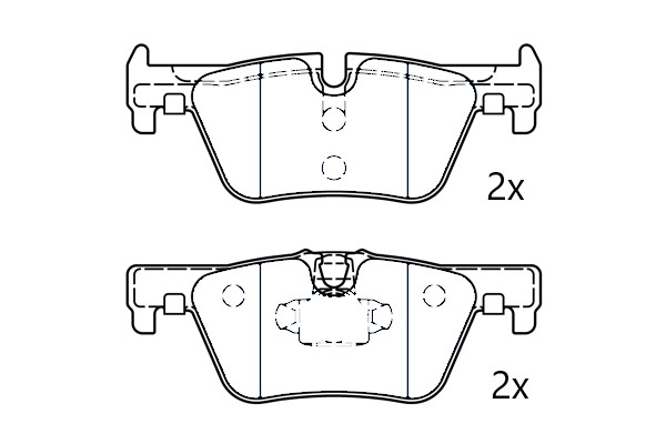 Kit de plaquettes de frein, frein à disque Omnicraft 2677765