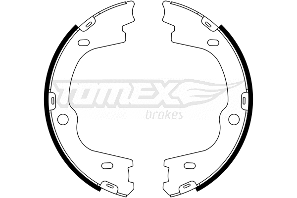 Jeu de mâchoires de frein TOMEX Brakes TX 23-27