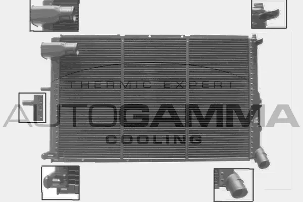 Radiateur, refroidissement du moteur AUTOGAMMA 100222